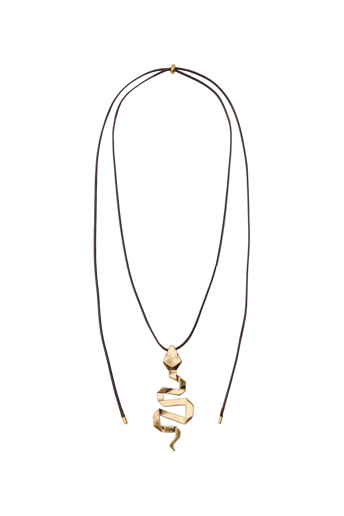 Zara Snakeskin Cord Necklace