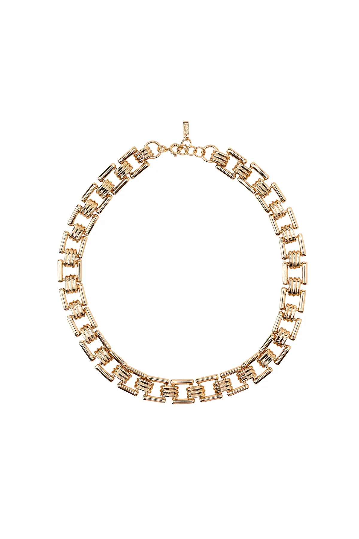 Zara Metal Chain Link Necklace