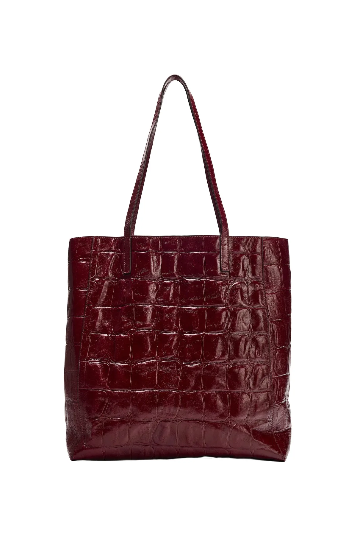 Zara Animal Print Leather Tote Bag