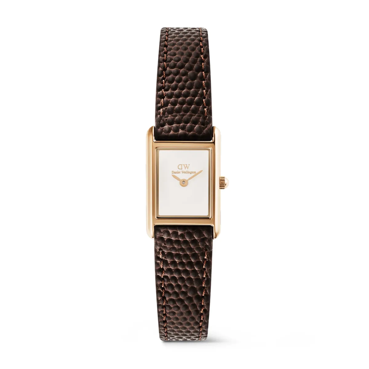 Daniel Wellington Bound Mini Dark Brown Lizard Rose Gold