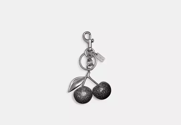 Coach Cherry Bag Charm (Silver)