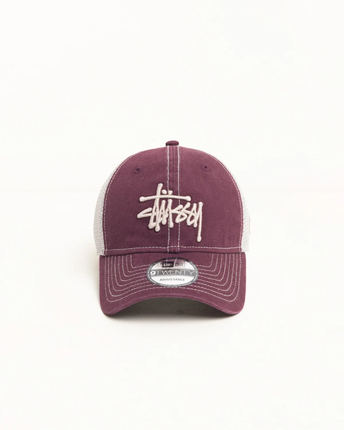 Stüssy 9TWENTY Washed Basic Trucker (Maroon)