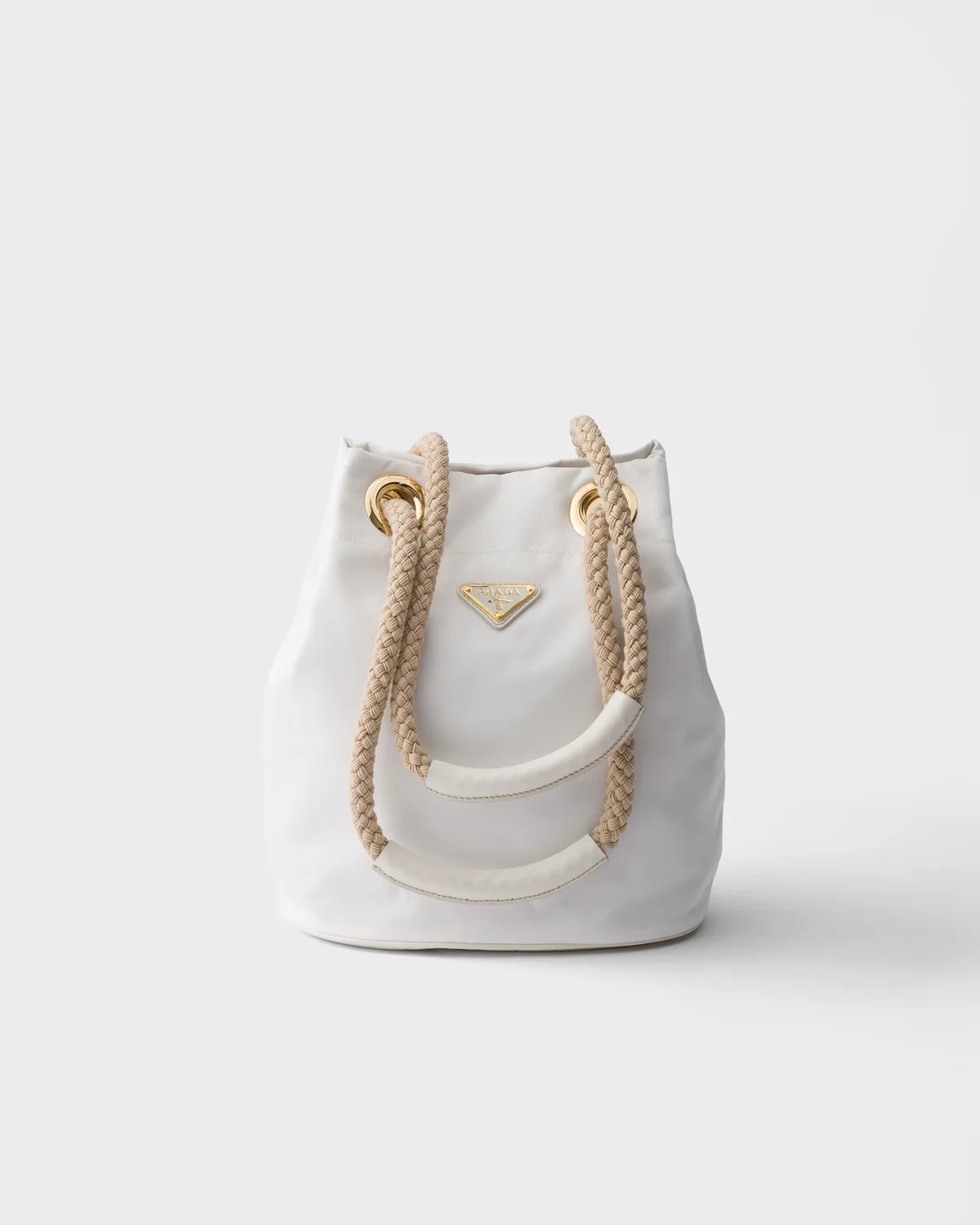 Prada Mariner Re-Nylon small bucket bag (White)