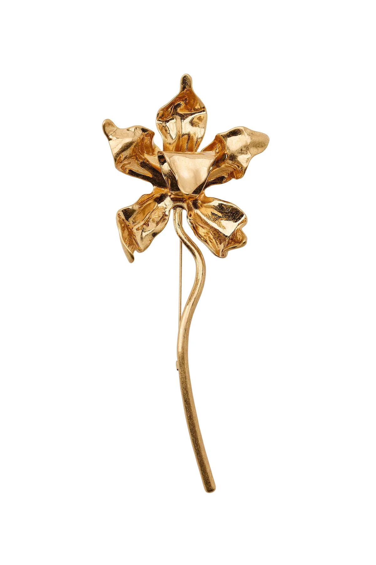 Zara Maxi Flower Metal Brooch