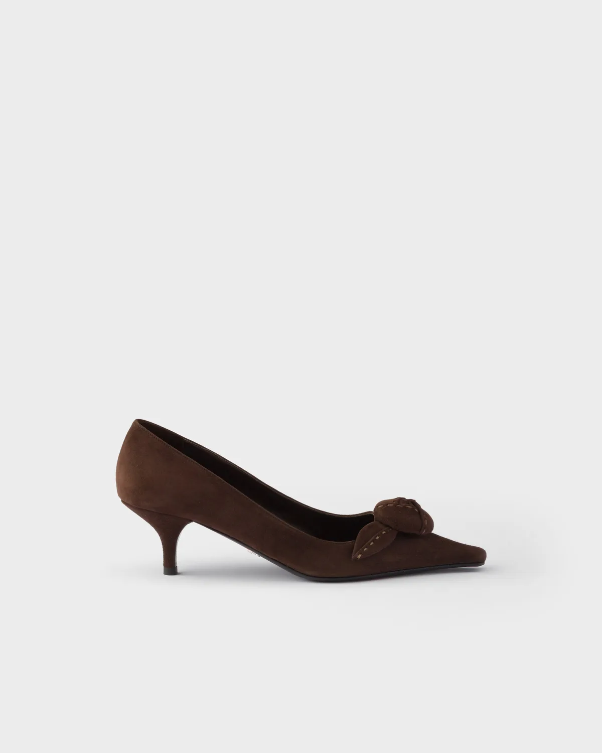 Prada Suede Pumps (Dark Brown)