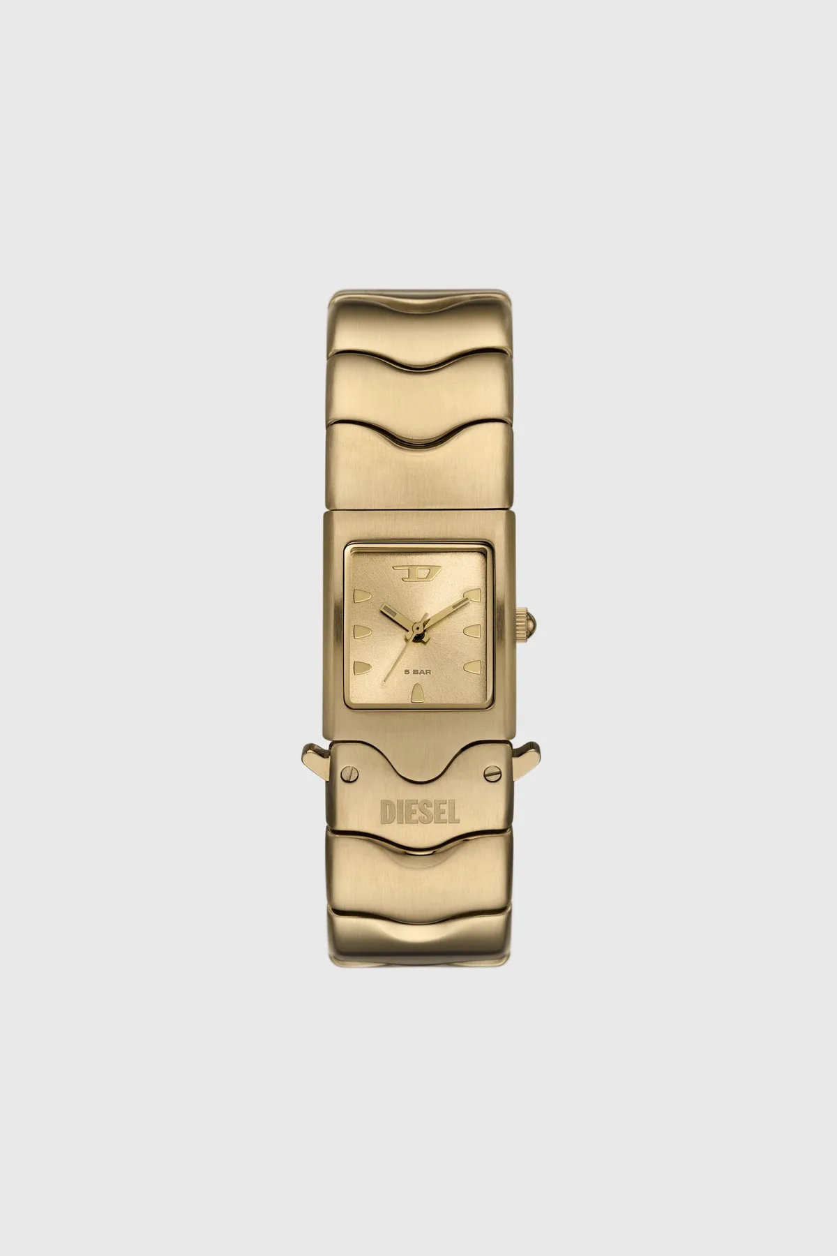 Diesel Closer Three-Hand Gold-Tone Stainless Steel Watch (Gold)