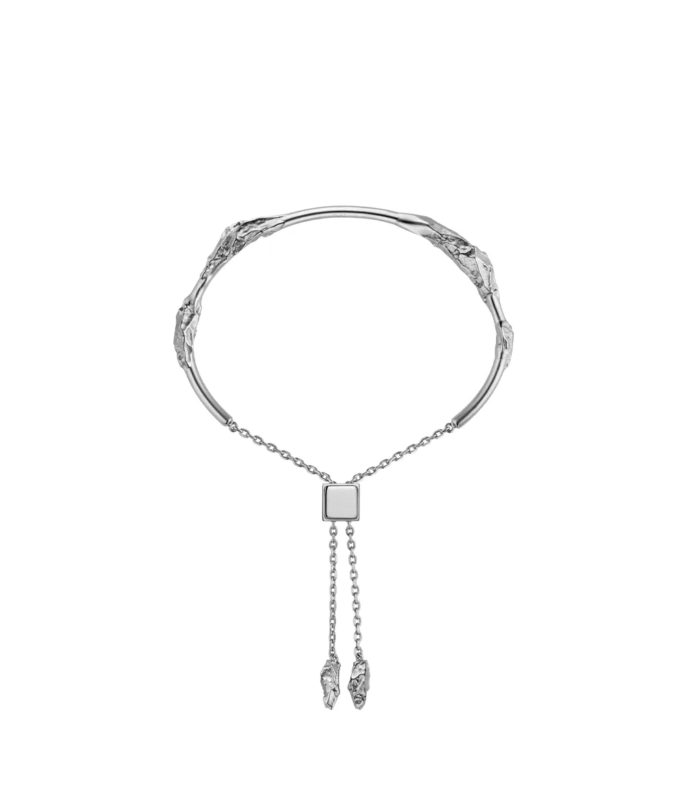 Polene Polène Eroz Bangle (Silver in rhodium plated brass)